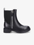Bottines élastiquées à zip décoratif - Noir - 5