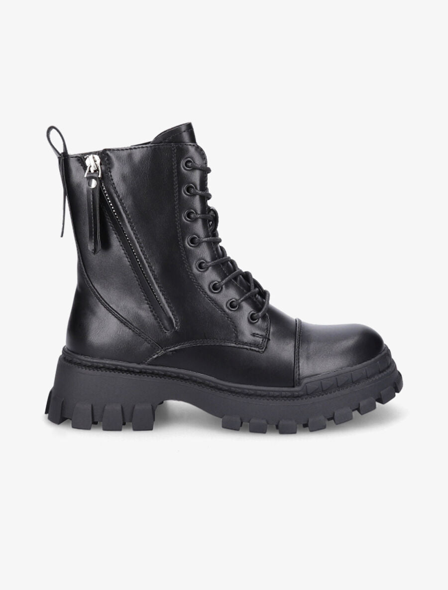 Boots militaire à zip - Noir - 1