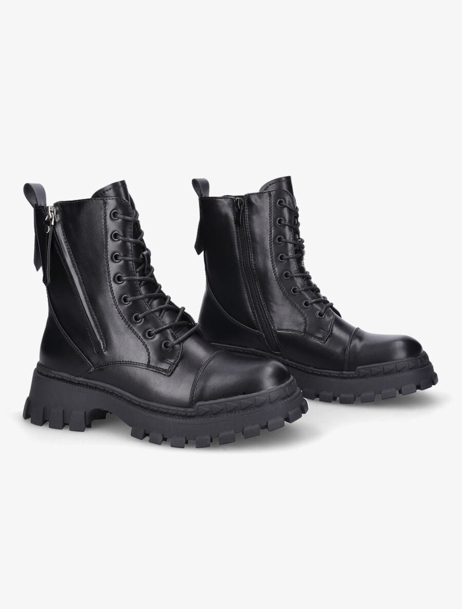 Boots militaire à zip - Noir - 4