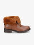 Bottines à chevilles fourrées à revers - Camel - 5