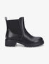 Bottines élastiquées à contrefort texturé - Noir - 1