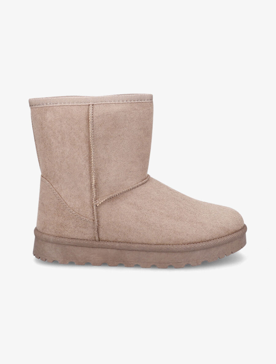 Boots fourrées en suédine - Taupe - 1