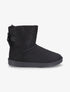Boots fourrées en suédine à strass - Noir - 5