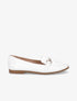 Mocassins à boucle en simili - Blanc - 1