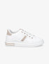 Baskets classiques en simili - Blanc/beige - 1