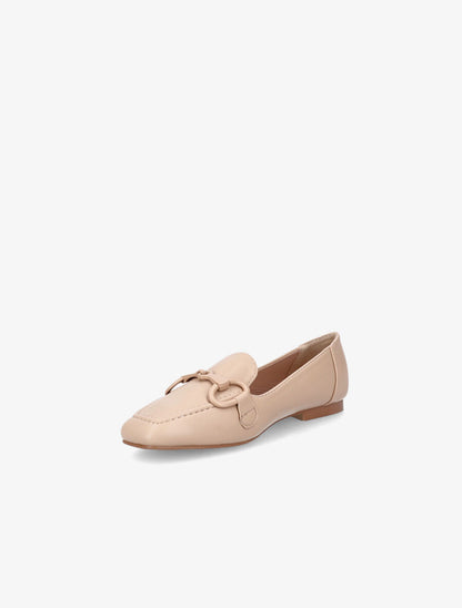 Mocassins à boucle en simili - Beige foncé - 3