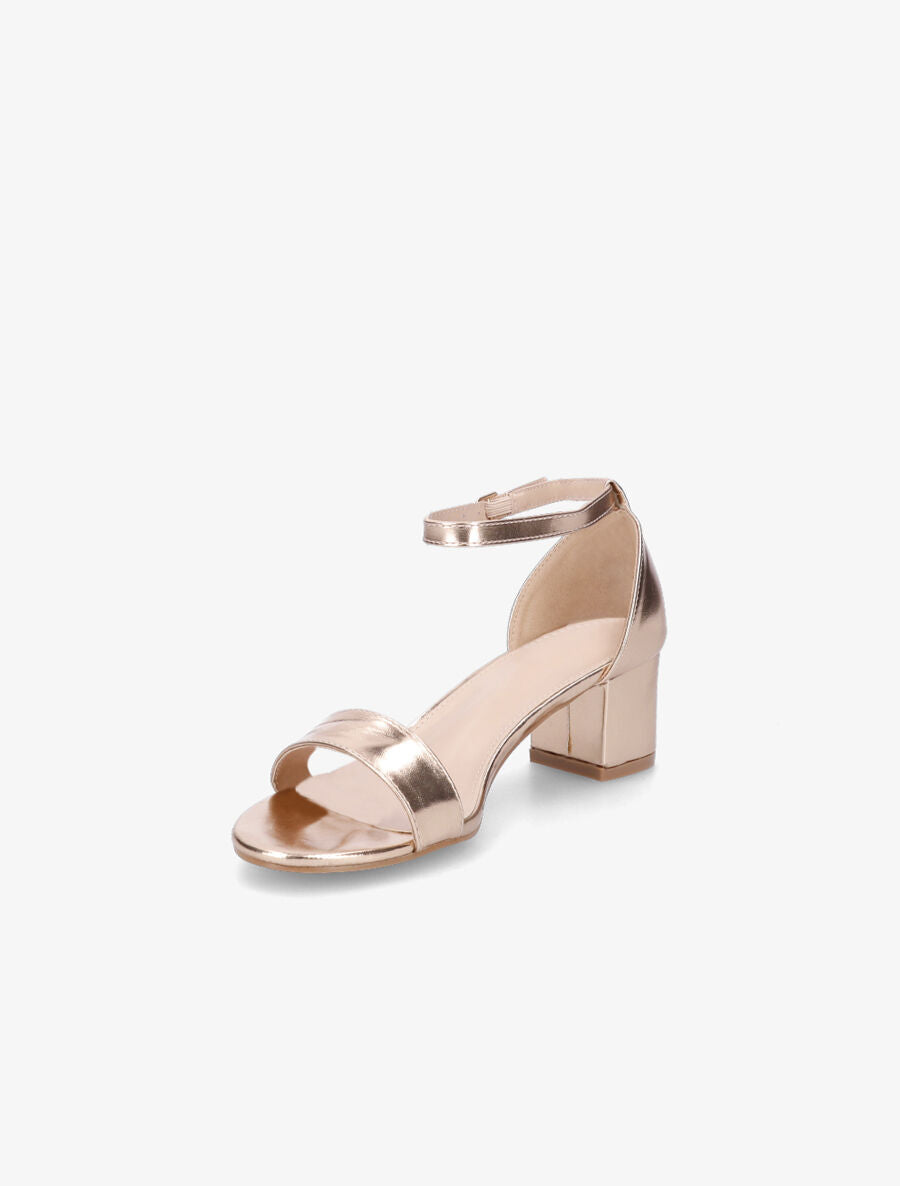 Sandales vernies en simili à talon - Rose gold - 3