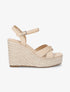 Sandales compensées à plateforme - Beige - 5