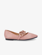 Ballerines à chaîne décorative - Rose - 5