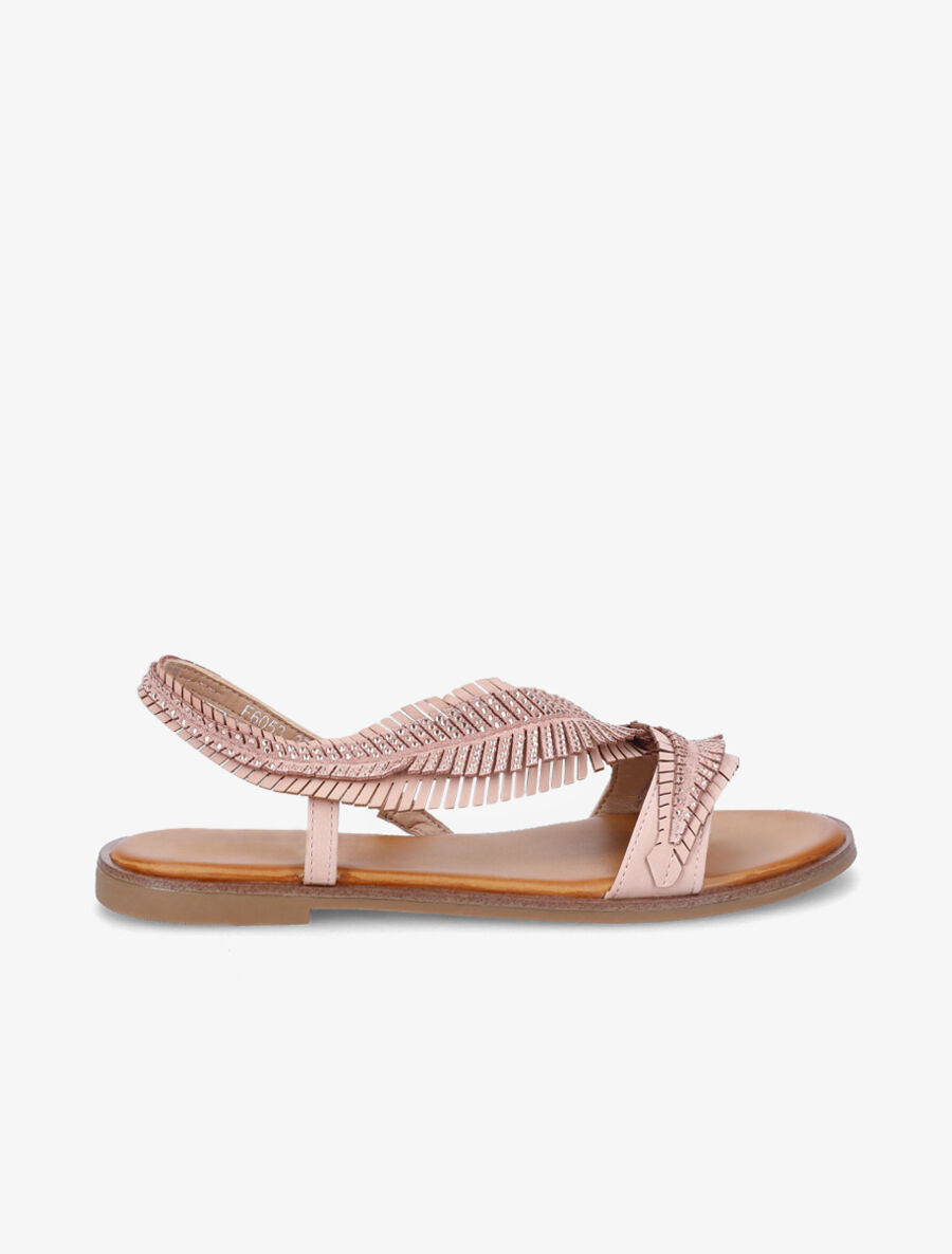 Nu-pieds fantaisies à strass - Rose - 1