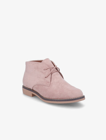 Derbies montantes suédées - Rose - 3