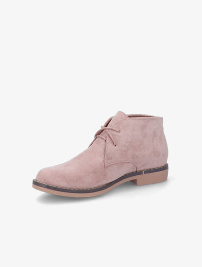 Derbies montantes suédées - Rose - 4