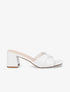 Mules croisées en simili - Blanc - 5