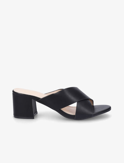 Mules à brides croisées - Noir - 1
