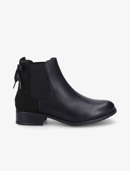 Chelsea boots à contrefort corsage - Noir - 2