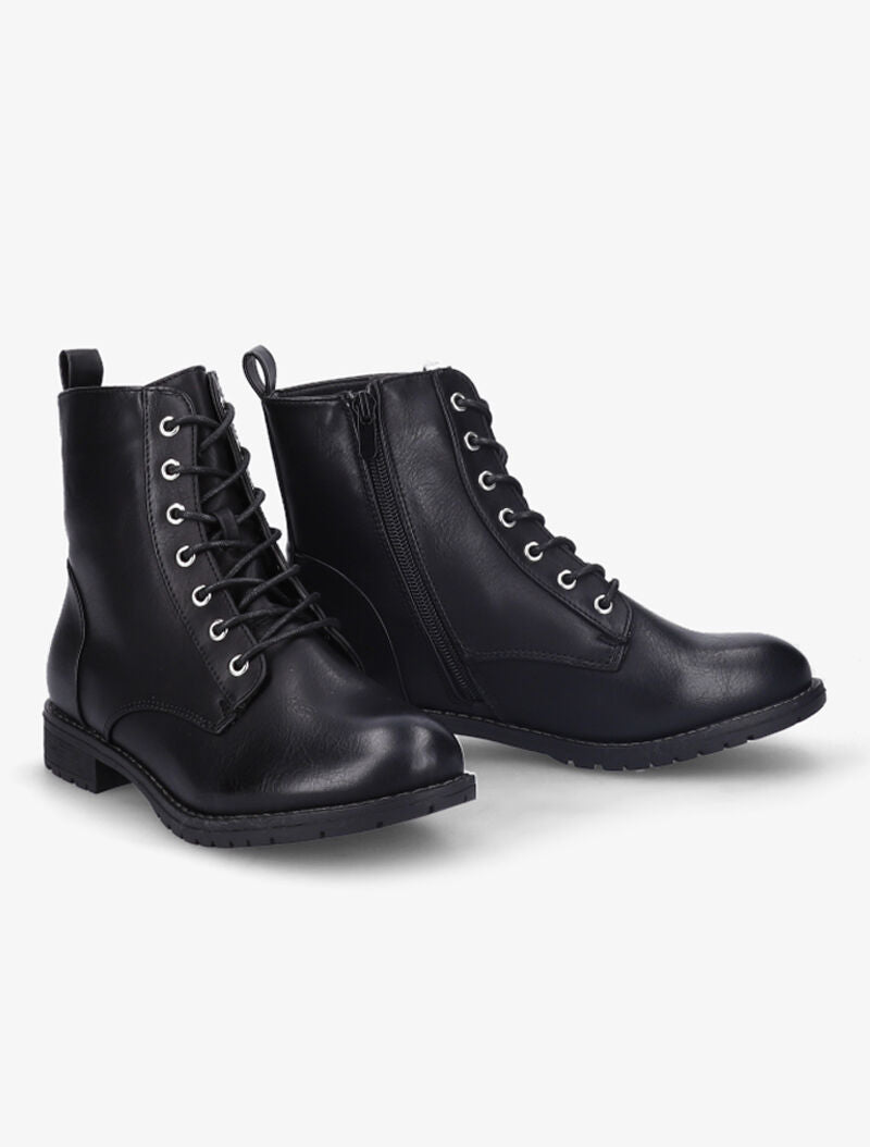 Bottines rangers à lacets - Noir - 5