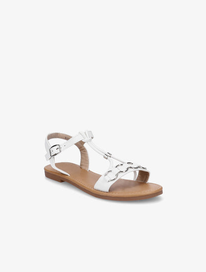 Nu-pieds brides à anneaux - Blanc - 2