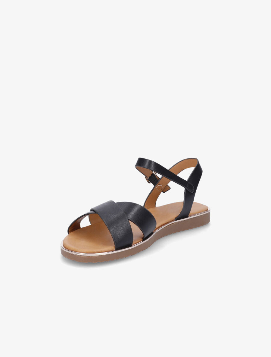 Nu-pieds basiques croisés - Noir - 3