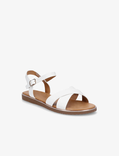 Nu-pieds basiques croisés - Blanc - 2