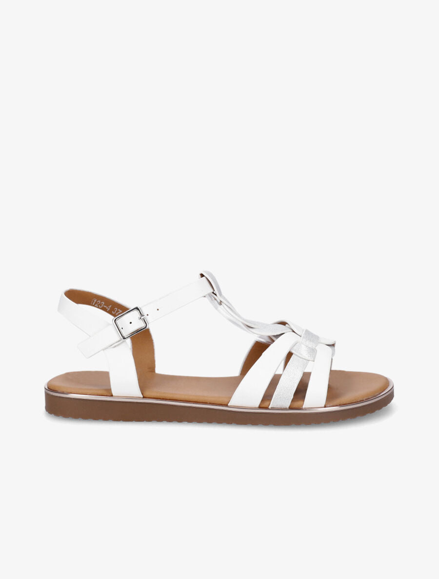 Nu-pieds torsadés et irisés - Blanc - 5