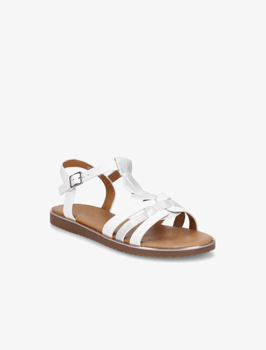 Nu-pieds torsadés et irisés - Blanc - 2