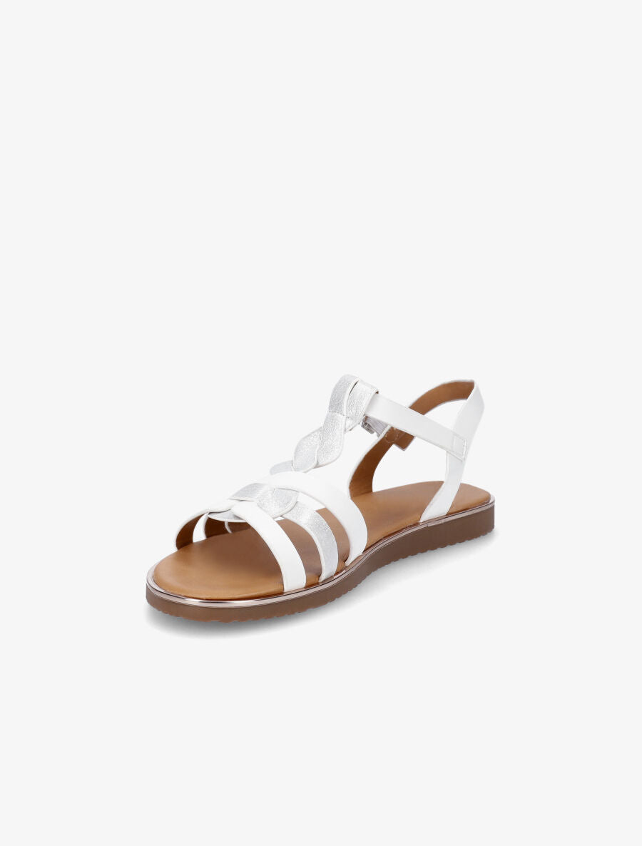 Nu-pieds torsadés et irisés - Blanc - 3