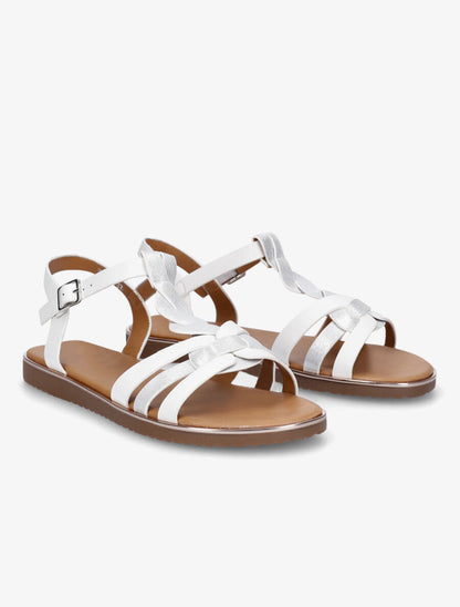 Nu-pieds torsadés et irisés - Blanc - 4