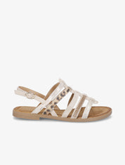 Nu-pieds en simili à multibrides - Beige - 5