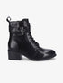 Bottines à sangle à boucle carrée - Noir - 1