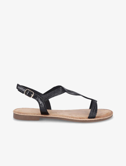 Nu-pieds torsadés - Noir - 5