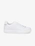 Sneakers en simili matelassés - Blanc - 1