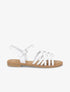 Nu-pieds en simili style spartiates - Blanc - 1