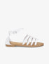Nu-pieds en simili style spartiates - Blanc - 1