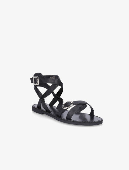 Nu-pieds à boucles - Noir - 2