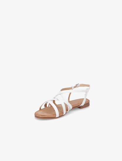 Nu-pieds croisés - Blanc - 3