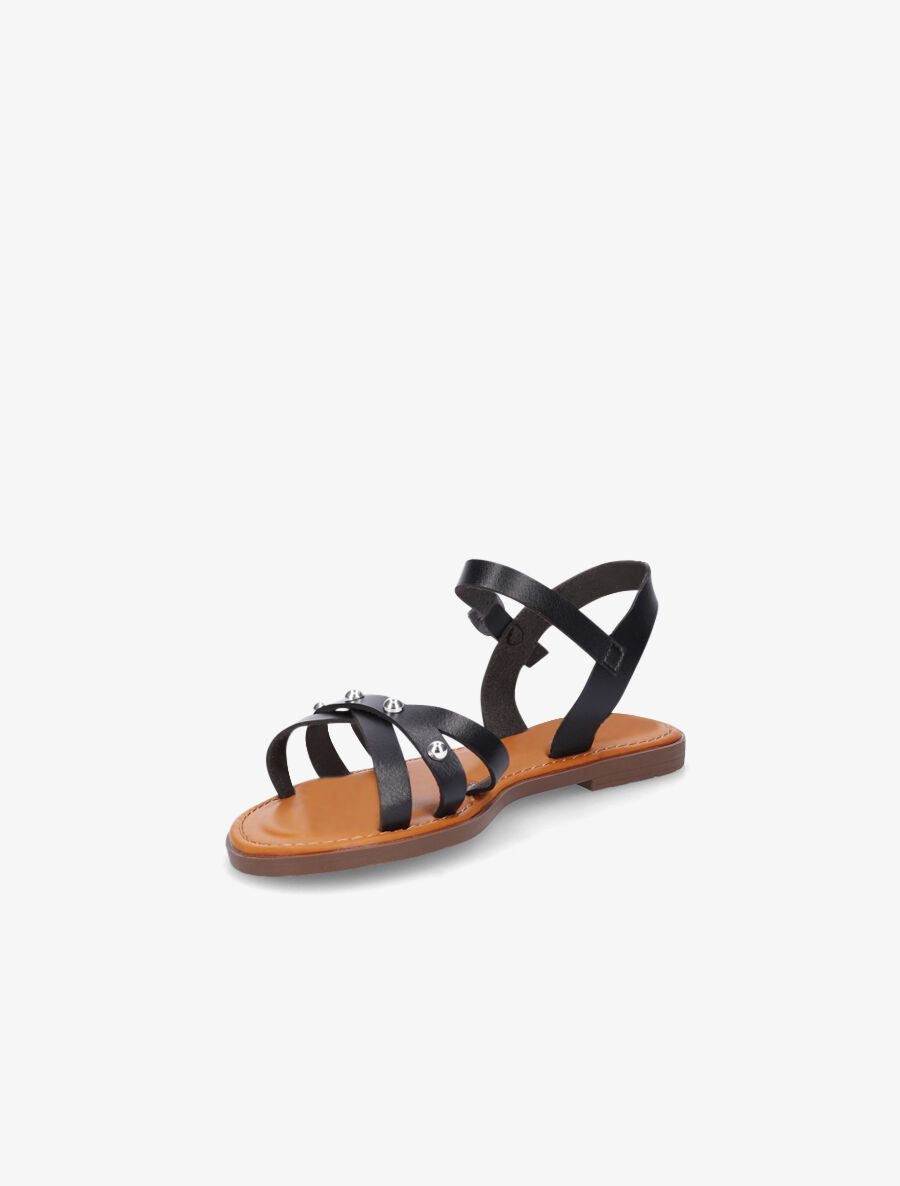 Nu-pieds à clous - Noir - 3