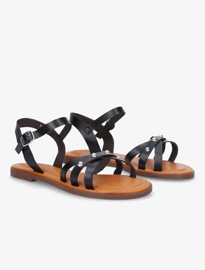 Nu-pieds à clous - Noir - 4