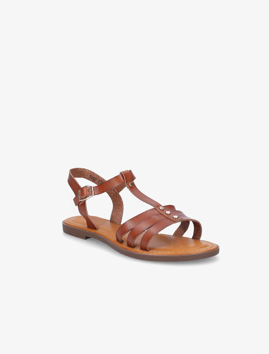 Nu-pieds classiques en simili - Camel - 2