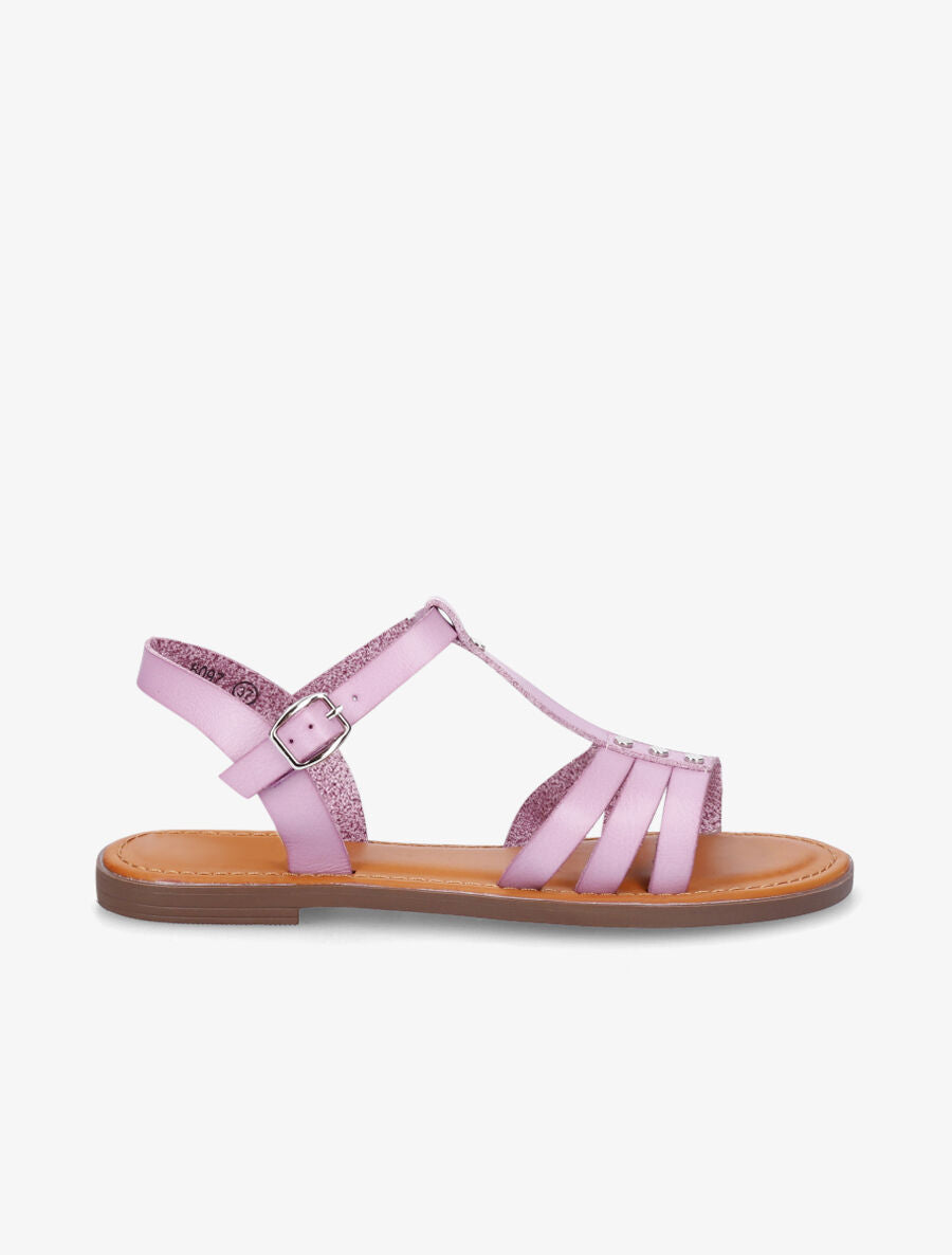 Nu-pieds classiques en simili - Lilas - 1