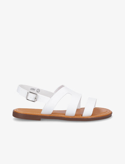 Nu-pieds classiques en simili - Blanc - 1