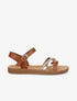 Nu-pieds en simili à strass - Camel - 5