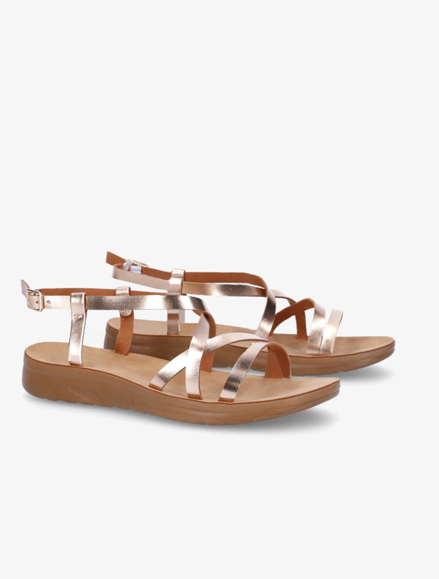 Nu-pieds basiques - Rose gold - 4