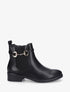 Bottines élastiquées en simili - Noir - 5