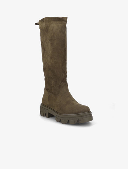 Bottes en suédine - Kaki - 3