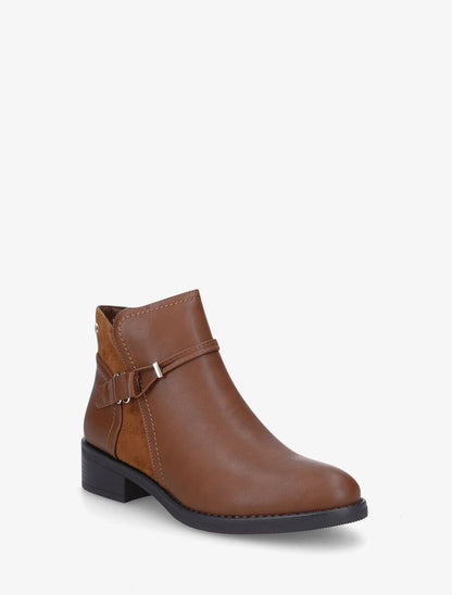 Bottines plates bi-matière - Camel - 2