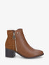 Bottines bi-matière cloutées - Camel - 5