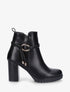 Bottines à talon en simili - Noir - 1