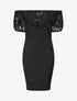 Robe col volanté  - noir - 4
