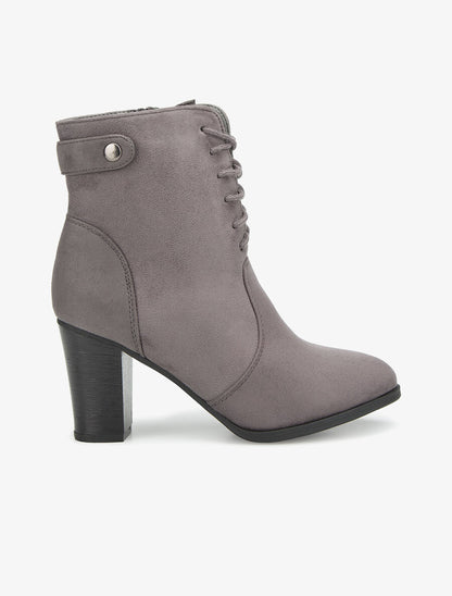 Bottines haute à lacets - gris - 5