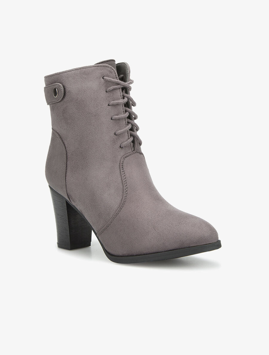 Bottines haute à lacets - gris - 2